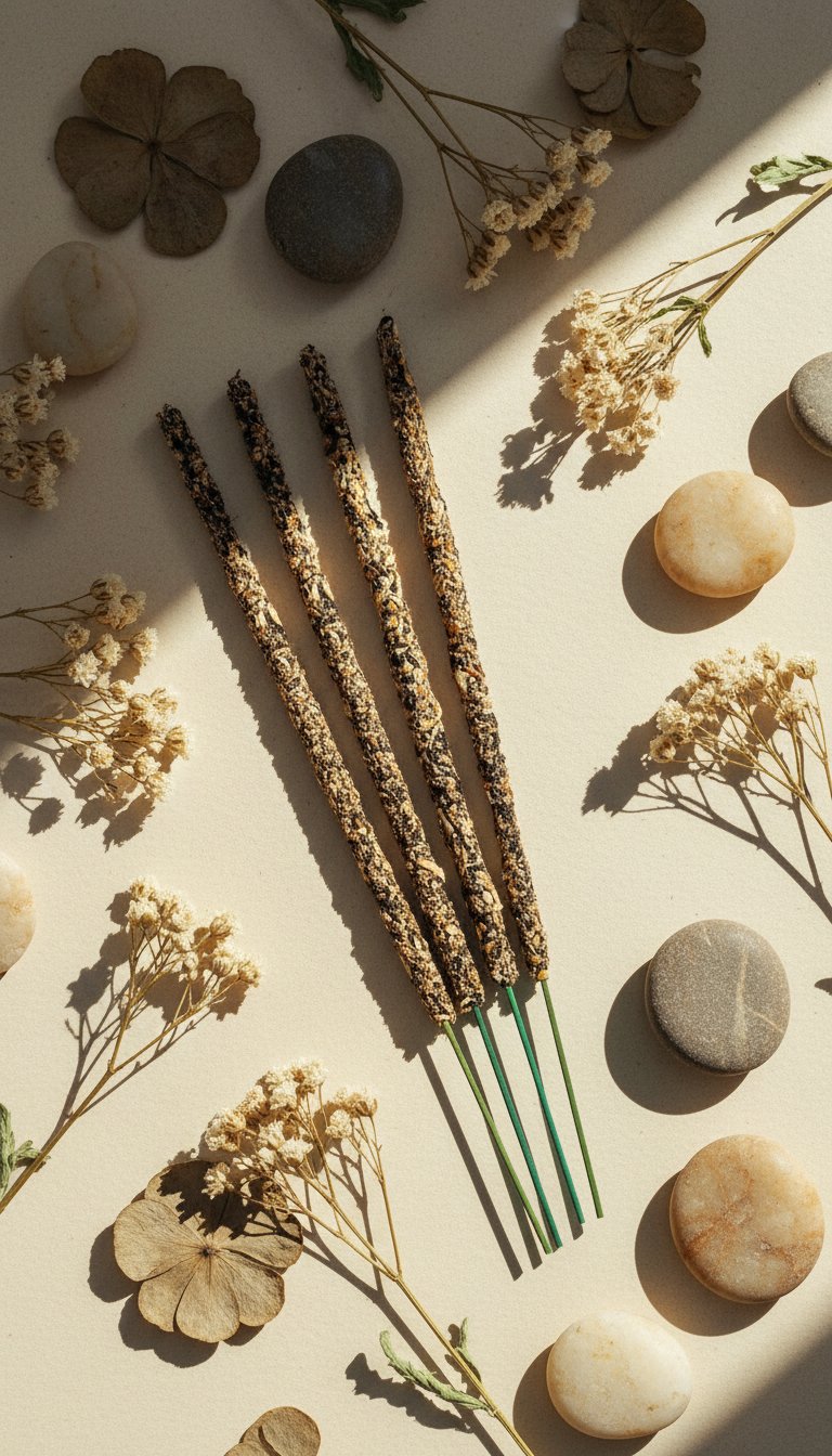 AI product shot of Herbio Räucherstäbchen Ecocert · Weißer Salbei 20 g