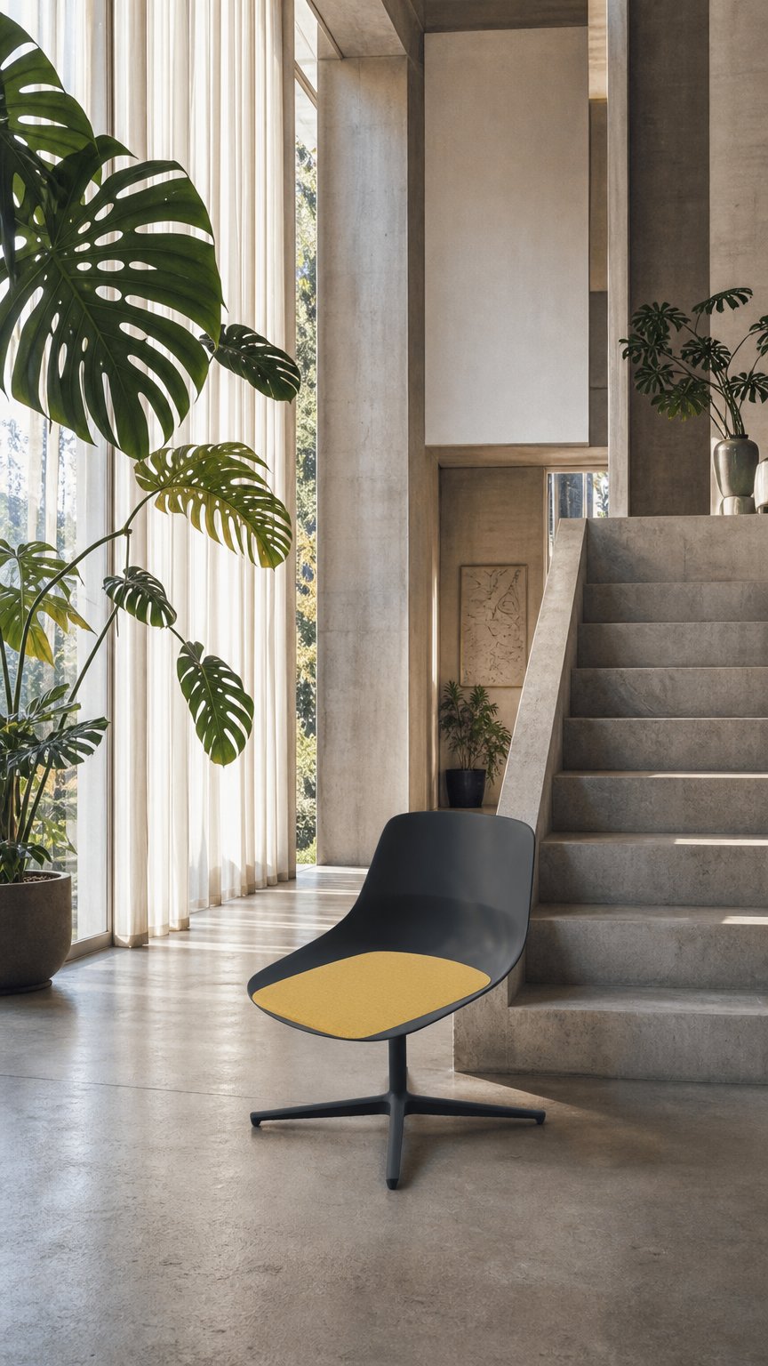 AI product shot of Brunner Sessel Crona Light Lounge Mod. 6356