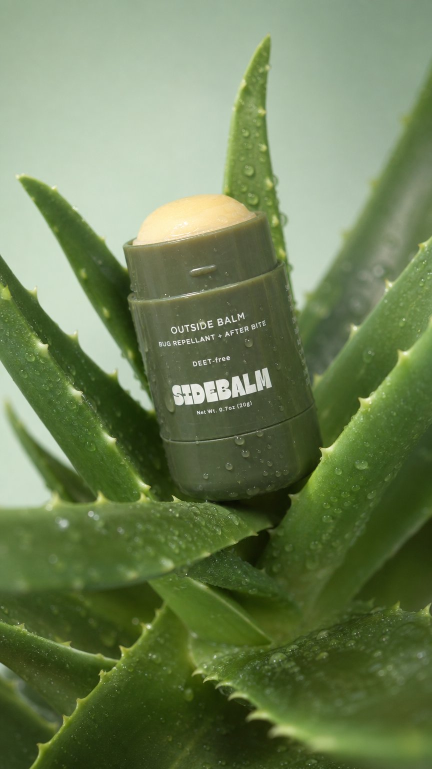 AI product shot of THE OUTSIDE BALM