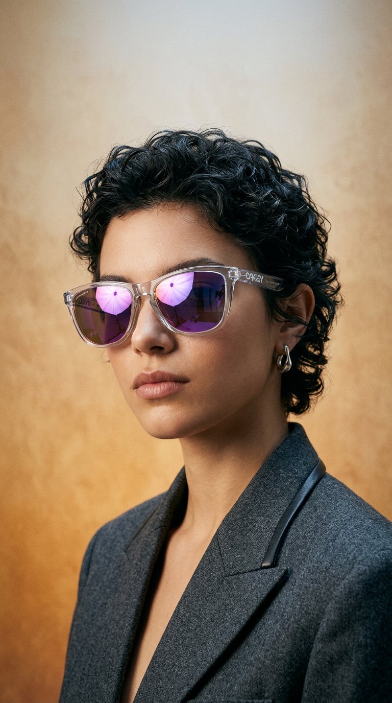 AI product shot of OAKLEY FROGSKINS PRIZM VIOLET SUNGLASSES OO9013