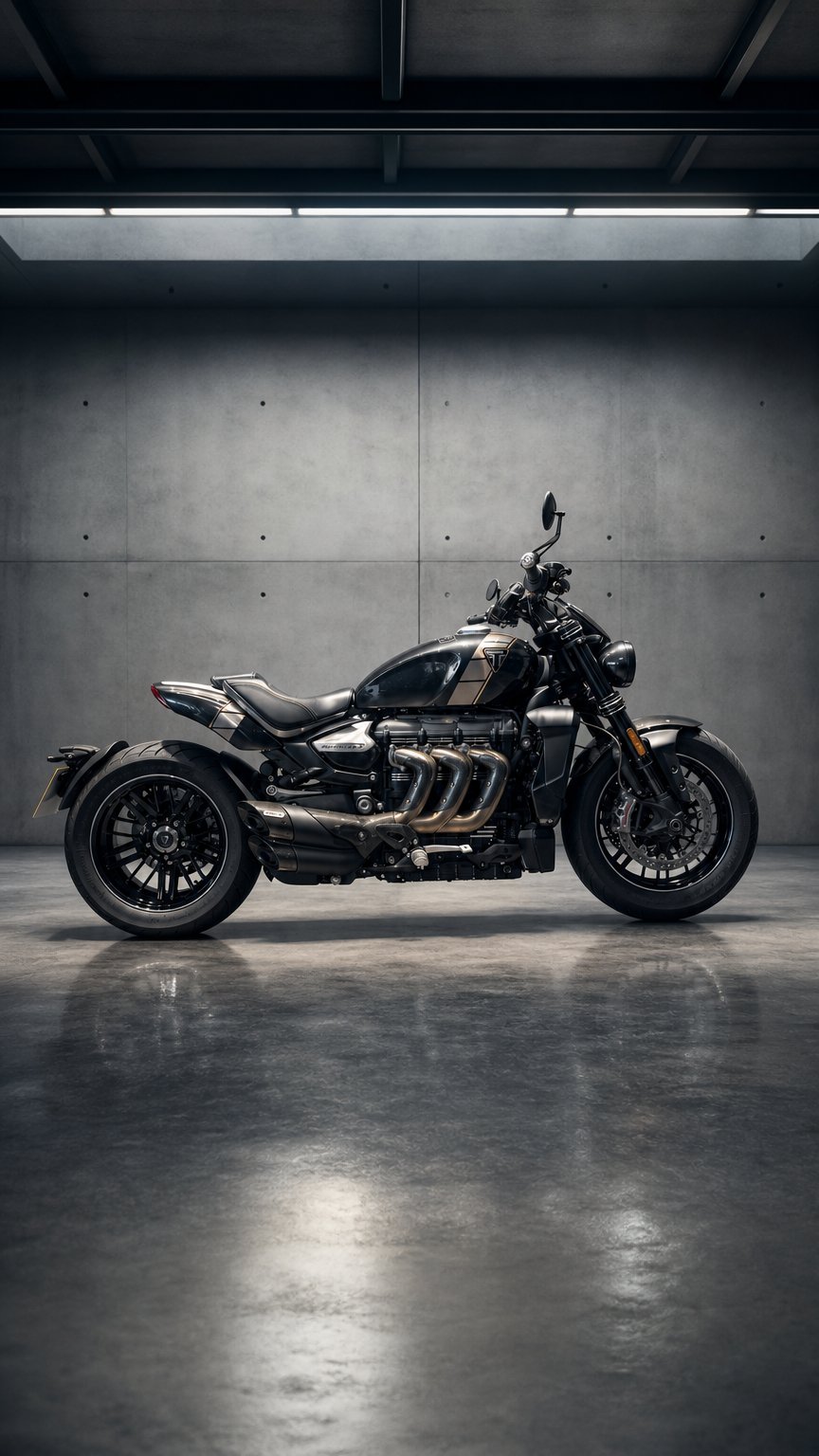 AI product shot of Triumph ROCKET 3 TFC