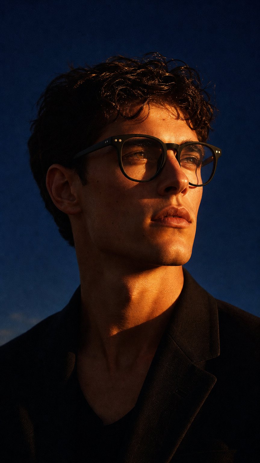 AI product shot of ScreenTime Billie Computer Glasses - Black - Prescription