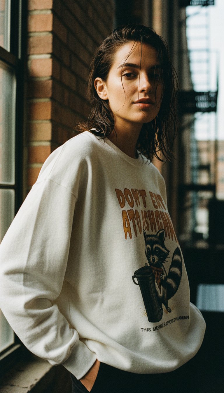 AI product shot of Don't Eat Ato Ashghal Sweatshirt