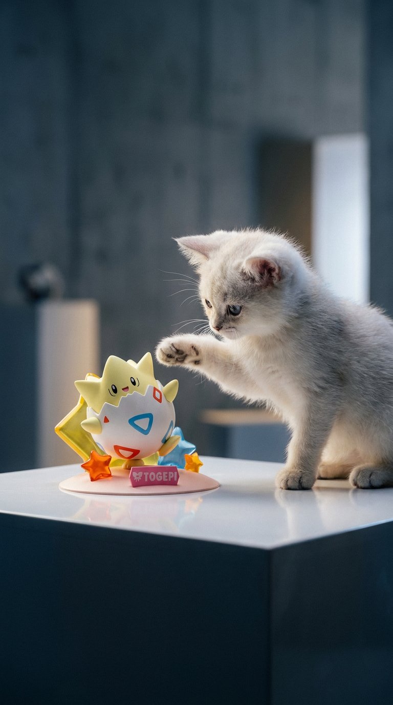 AI product shot of Twinkmont Togepi - Funism