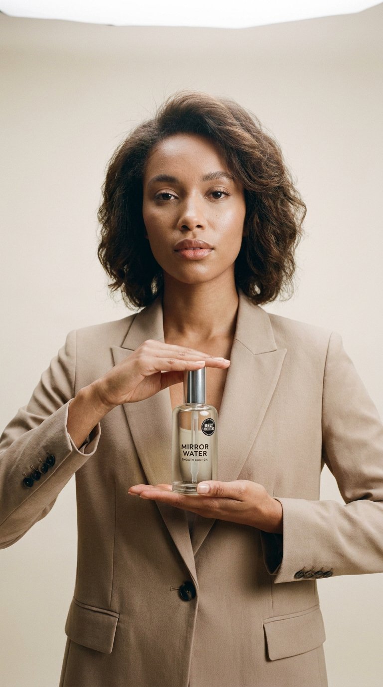 AI product shot of SMOOTH BODY OIL