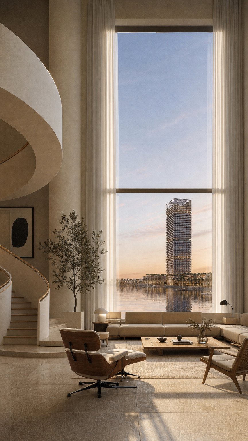 AI product shot of Corner 2 Bed Apartment in SARIA | Waterfront Apartment in Dubai with Sea View | Payment Plan