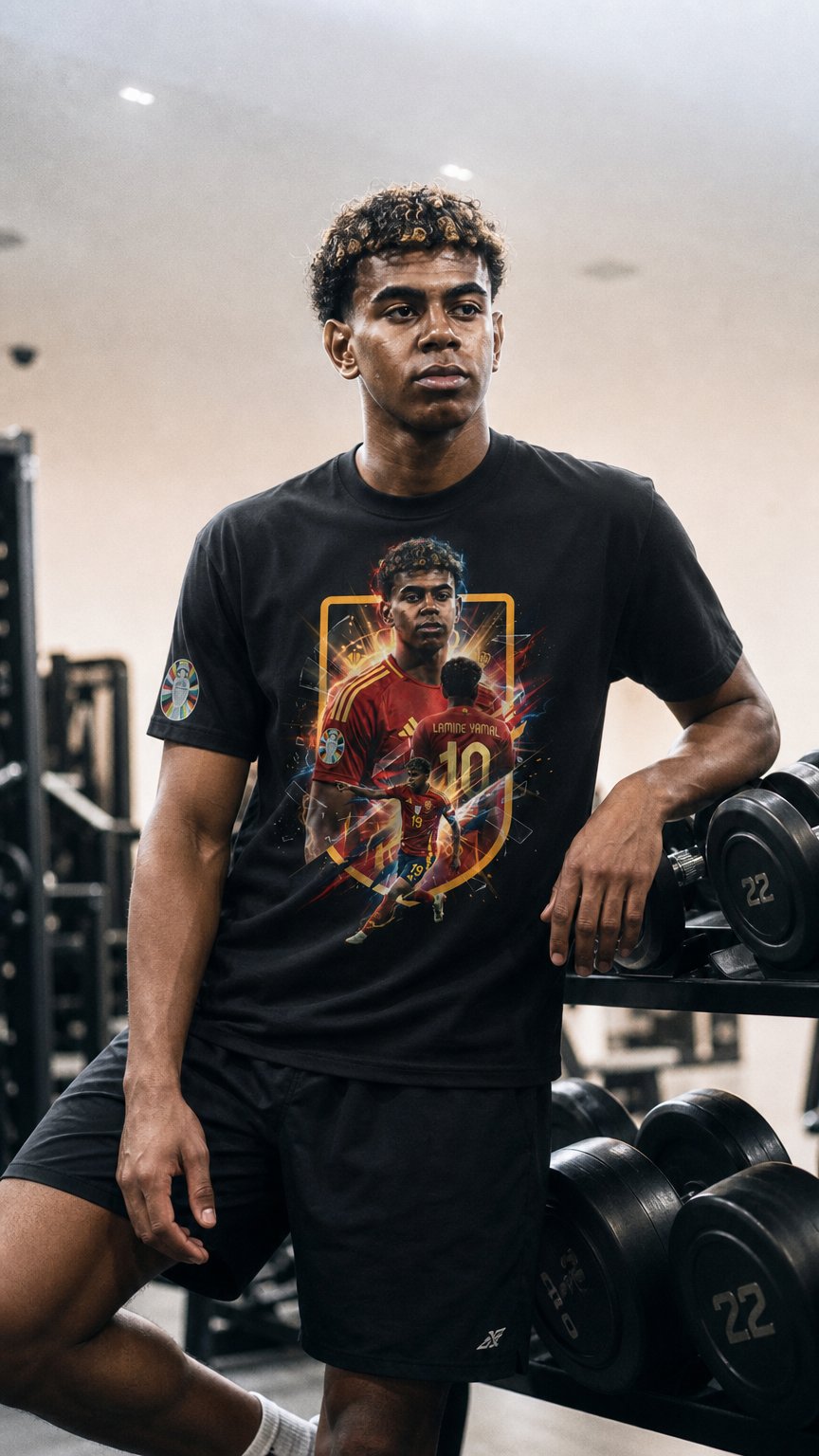 AI product shot of Spain x Lamine Yamal World Cup Graphic T-Shirt