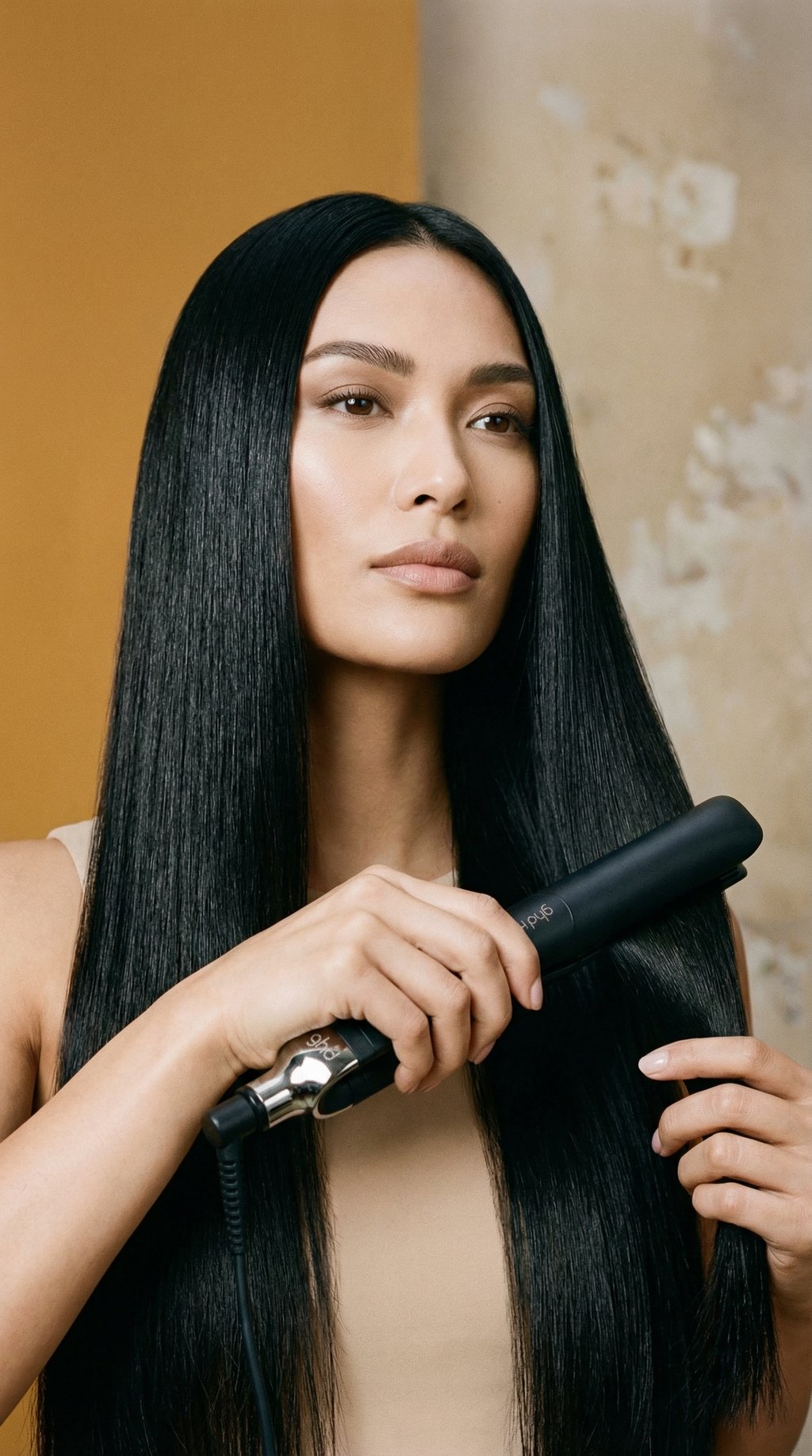 AI product shot of ghd Platinum+ Flat Iron (1 inch plate) Black