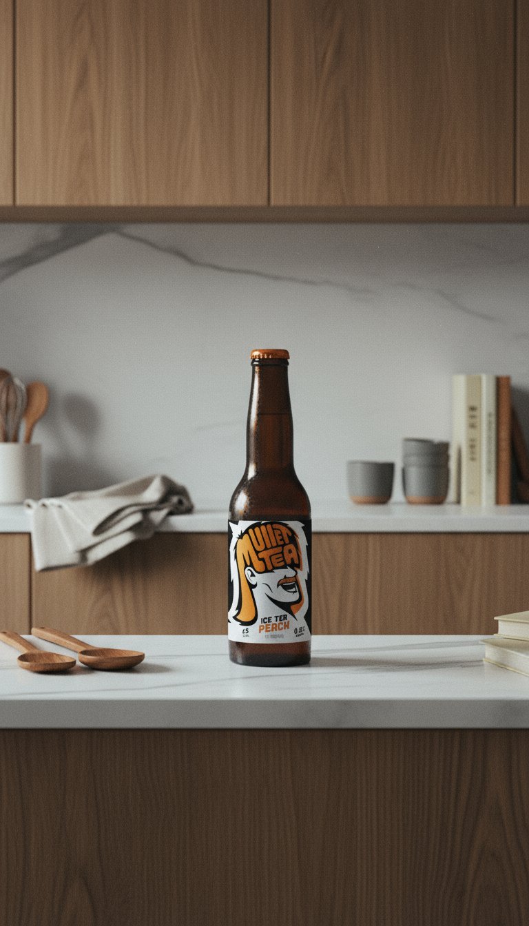 AI product shot of Mullet Tea Peach Zero