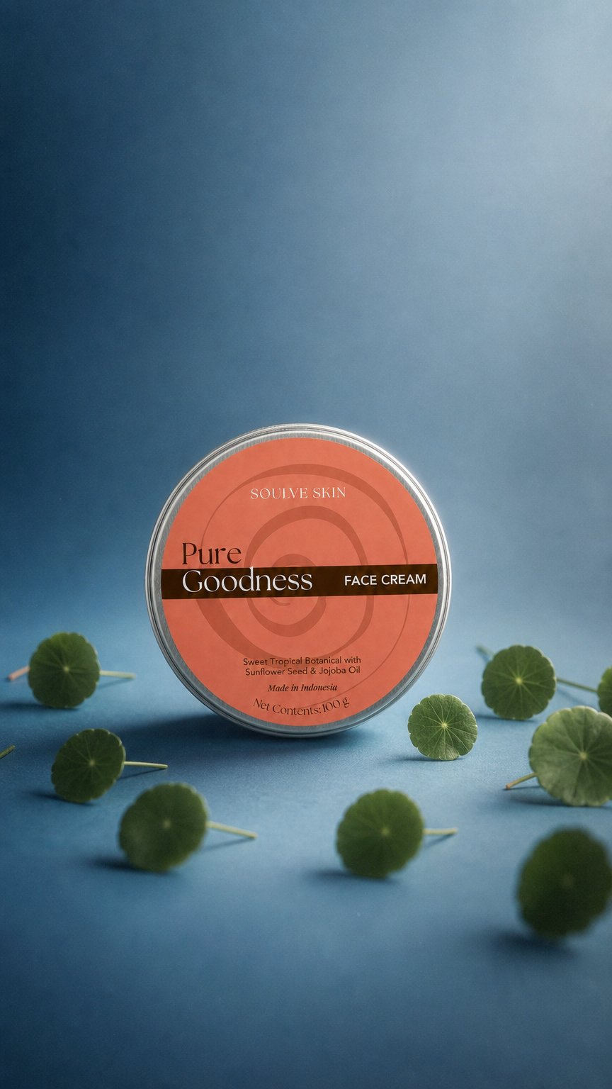 AI product shot of Soulve Pure Goodness Facial Cream