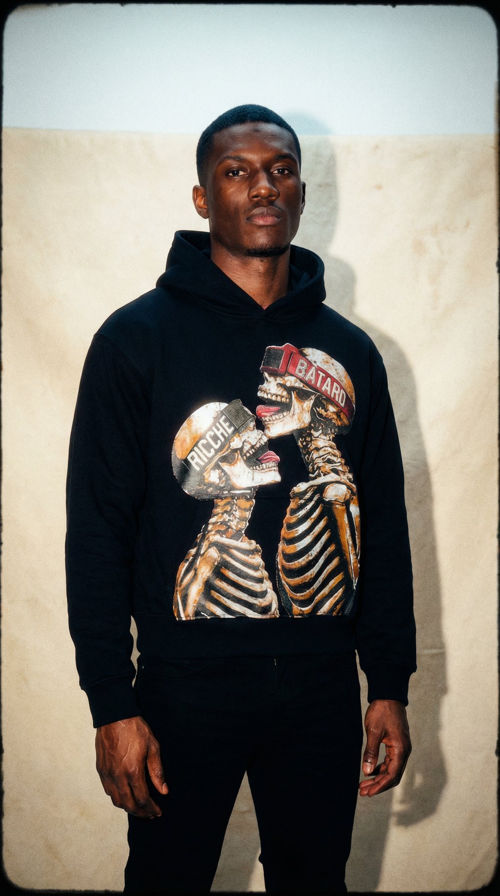 AI product shot of Amour Mortel Hoodie