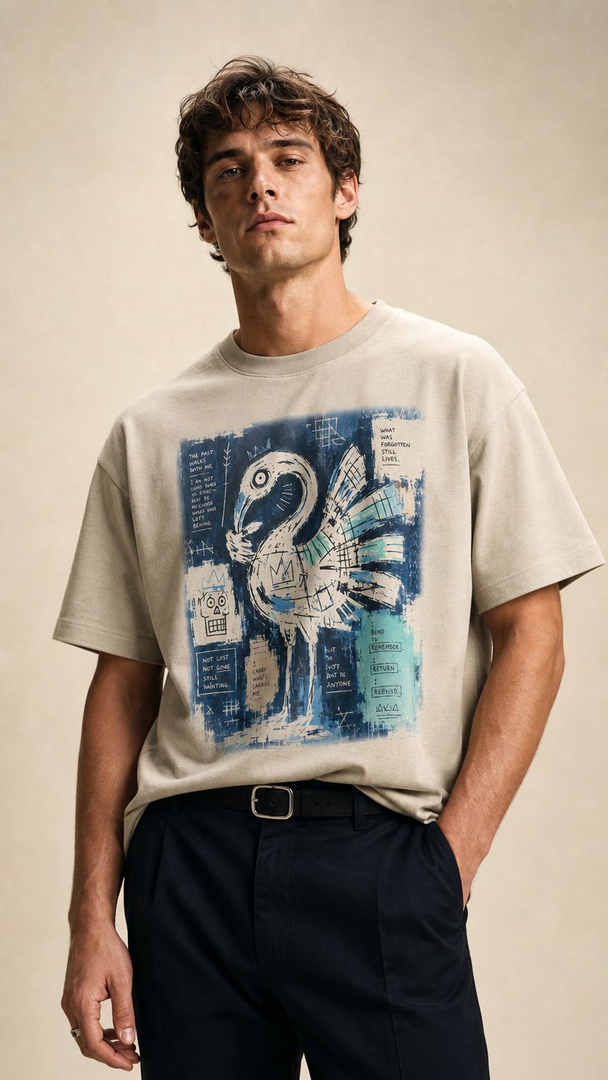 AI product shot of Heritage Tee