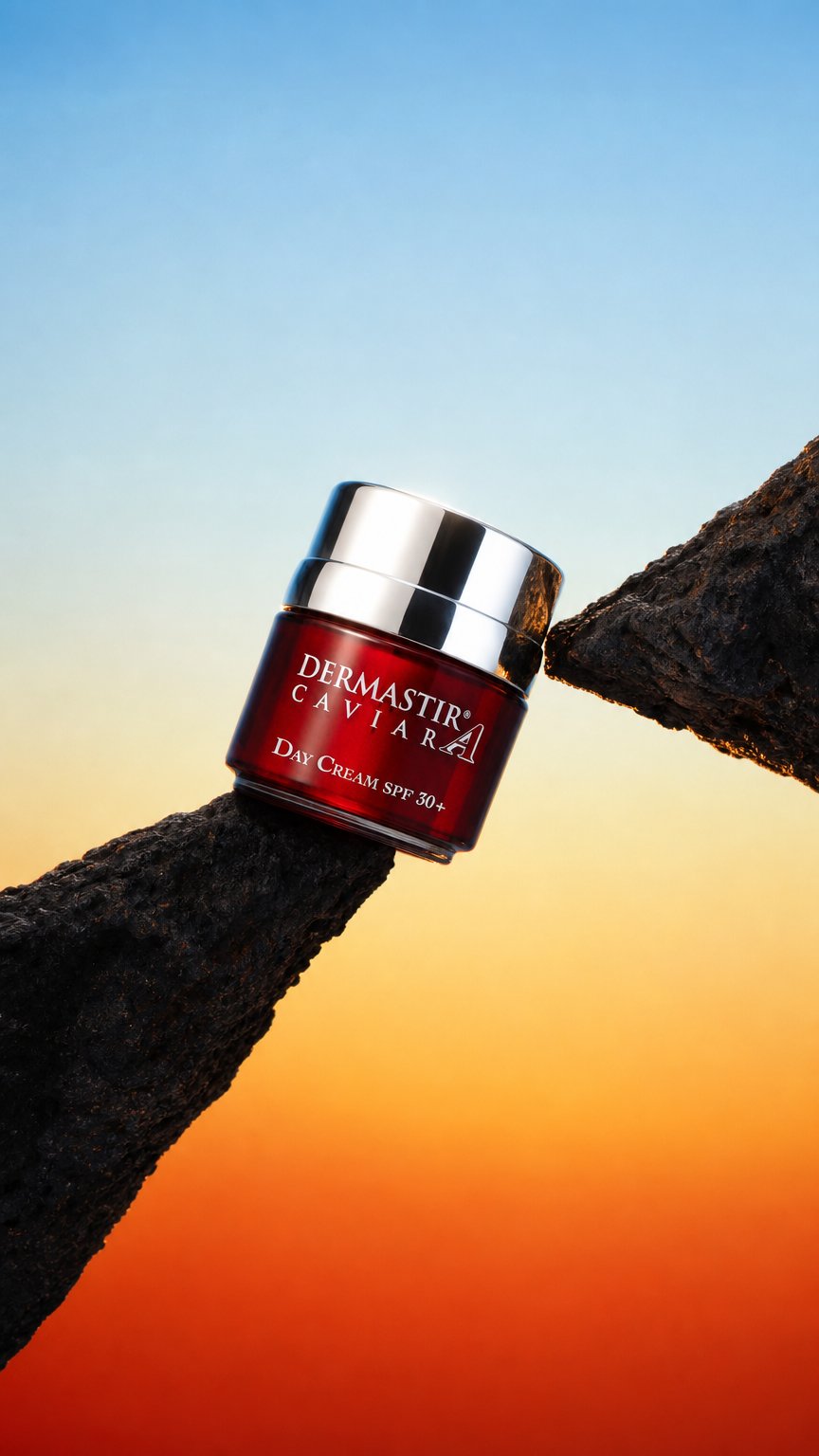AI product shot of Dermastir Caviar Day Cream SPF30+ White
