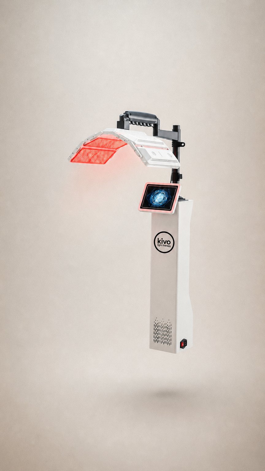AI product shot of Kivo LumaPro™ - Professional Grade Foldable Light Therapy Machine