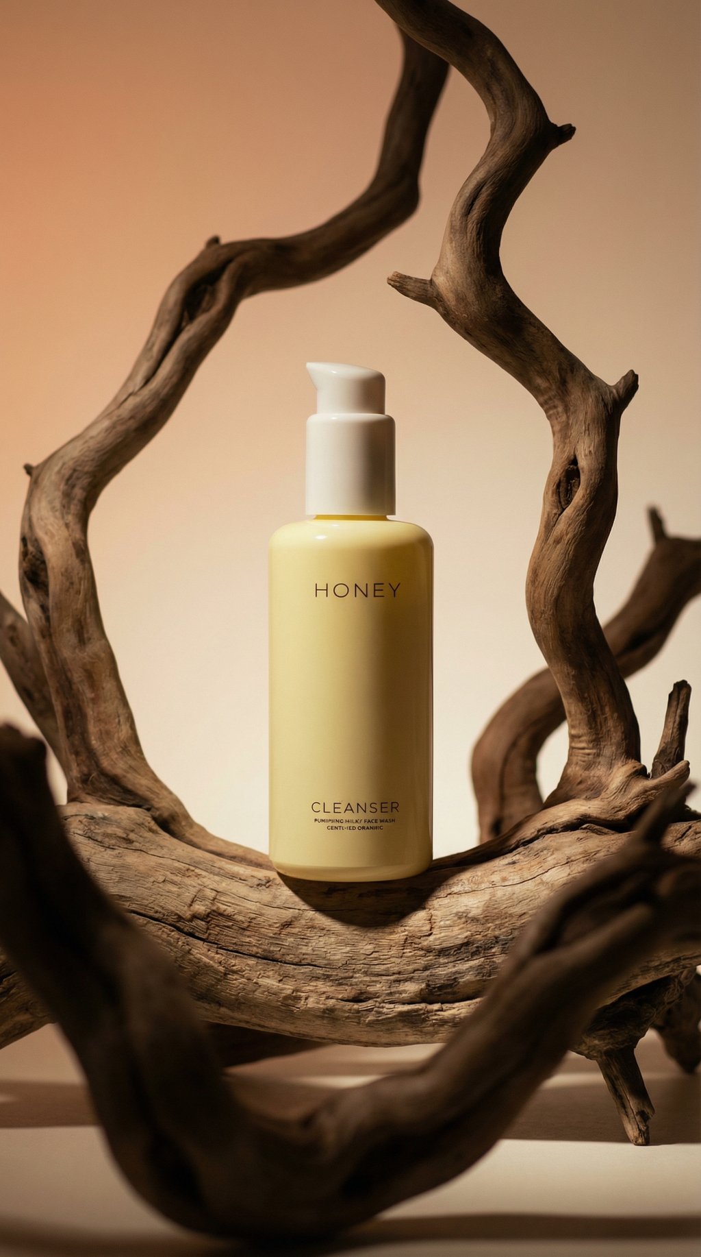 AI product shot of HONEY Cleanser
