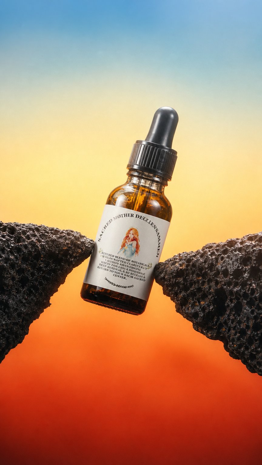 AI product shot of Face Card NEVER Declines Ritual Spell Oil