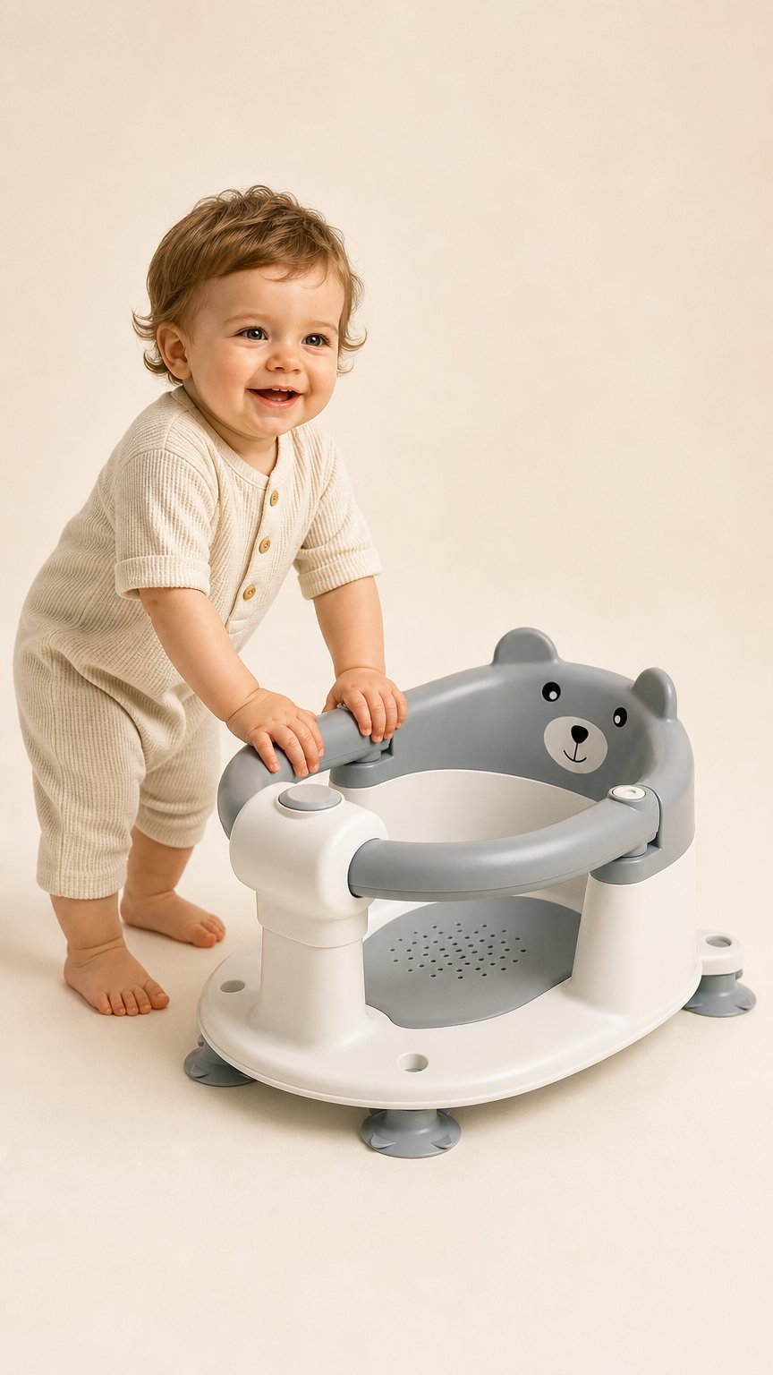 AI product shot of Baby Bath Seat