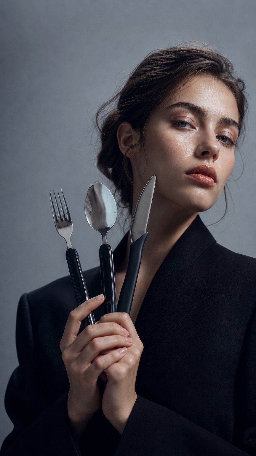 AI product shot of Premium Pack - Smart Fork + Smart Spoon