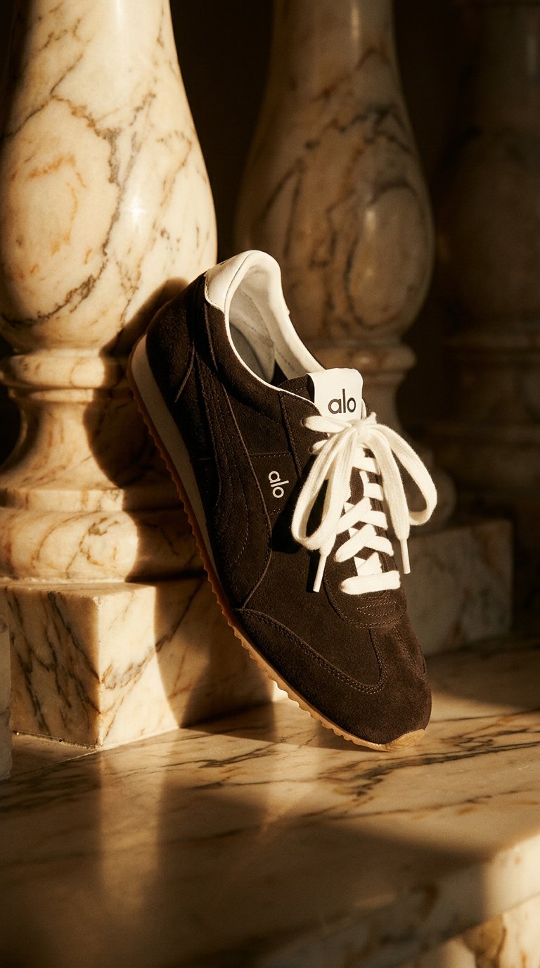 AI product shot of ALO Sunset Sneaker