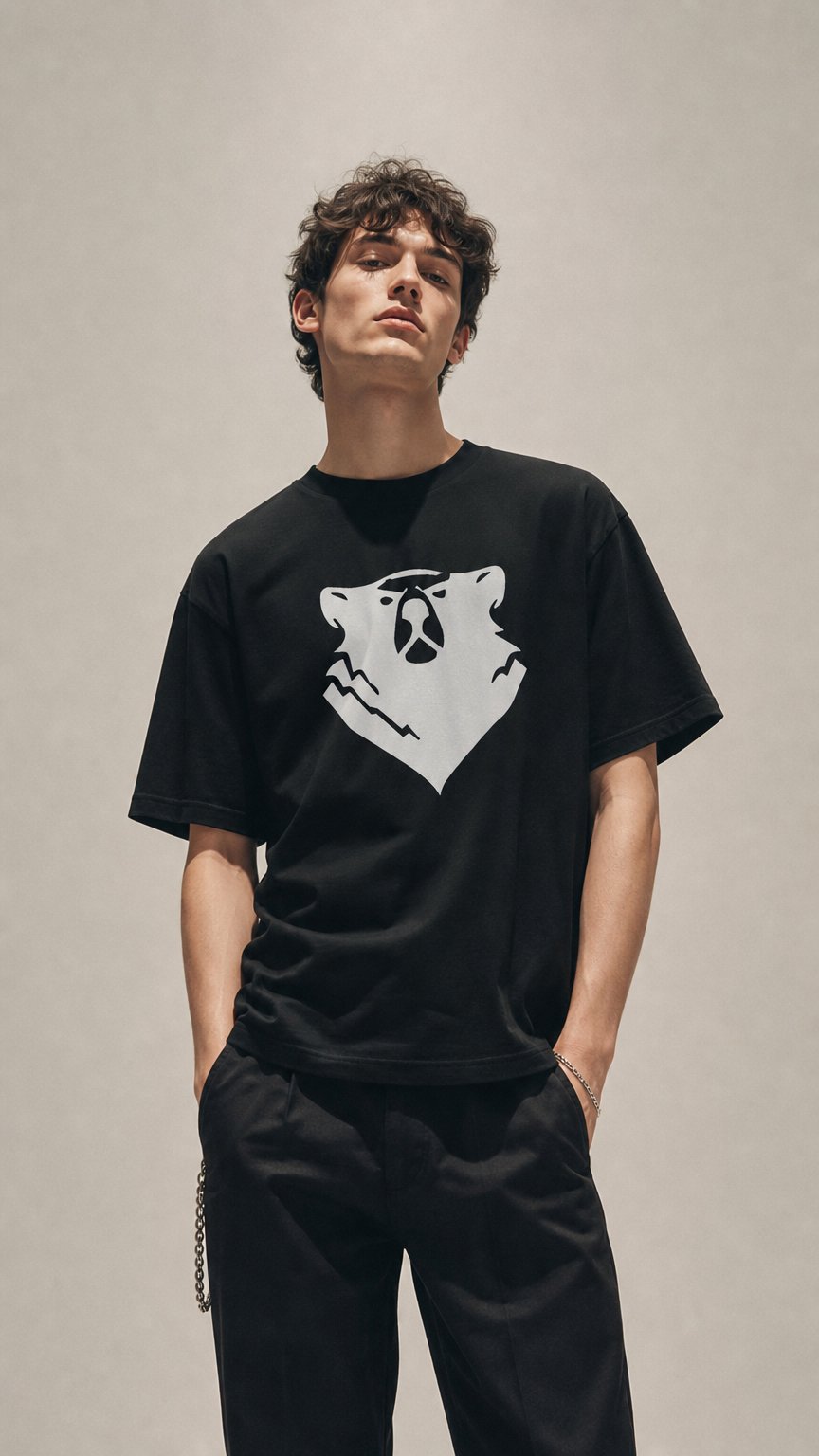 AI product shot of Grimey Clothing