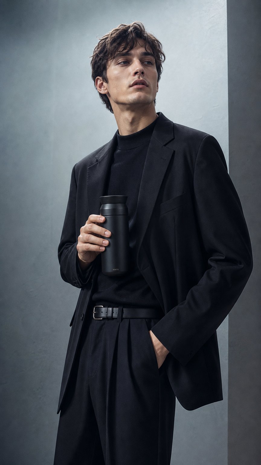 AI product shot of Kinto Travel Tumbler Thermobecher