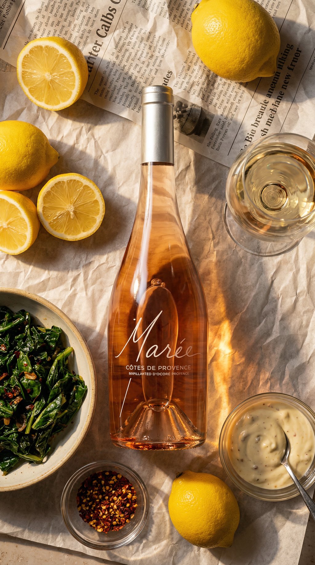 AI product shot of Maree Rose - Single Bottle