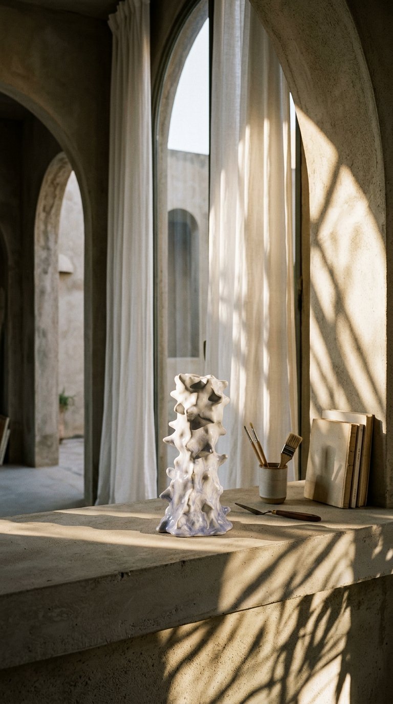 AI product shot of Soft Spiky Candleholder