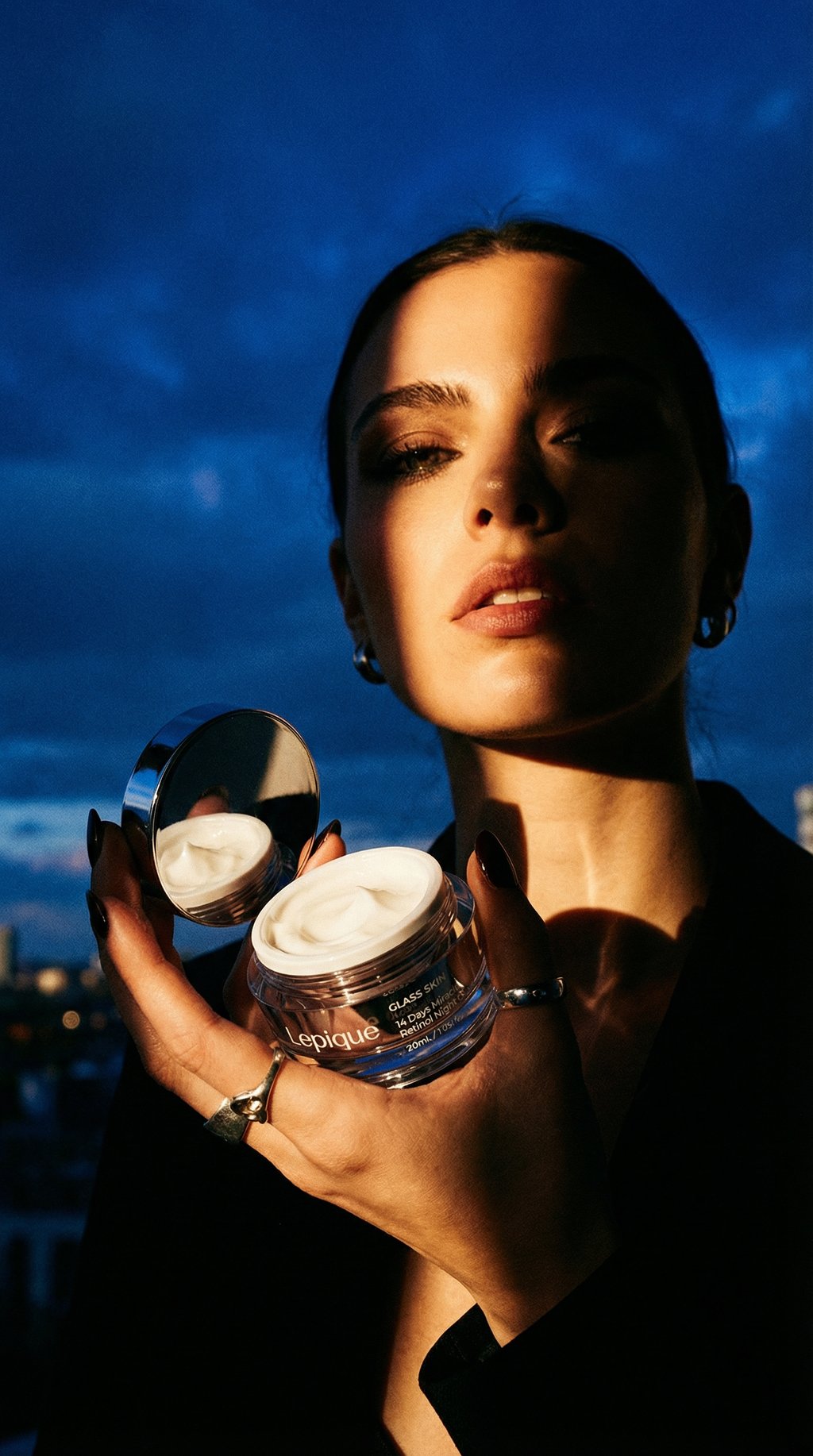 AI product shot of Lepique Glass Skin 14 Days Miracle Retinol Night Cream *Amazon's Choice