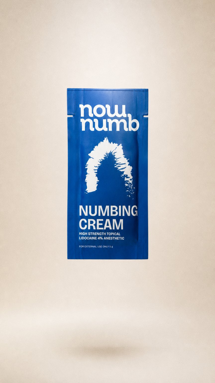 AI product shot of Now Numb topical lidocaine numbing cream