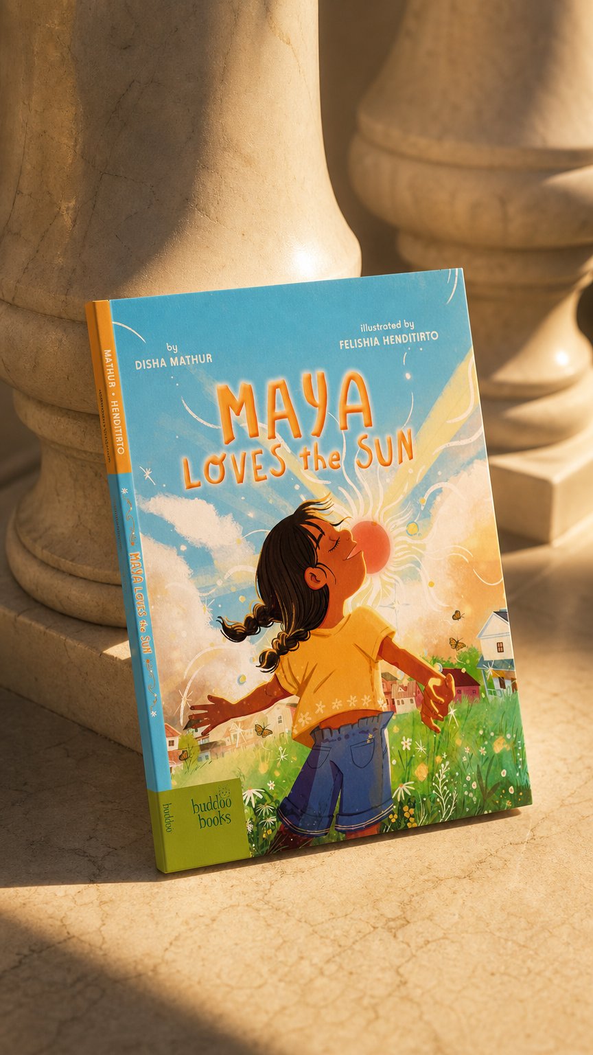 AI product shot of Maya Loves the Sun