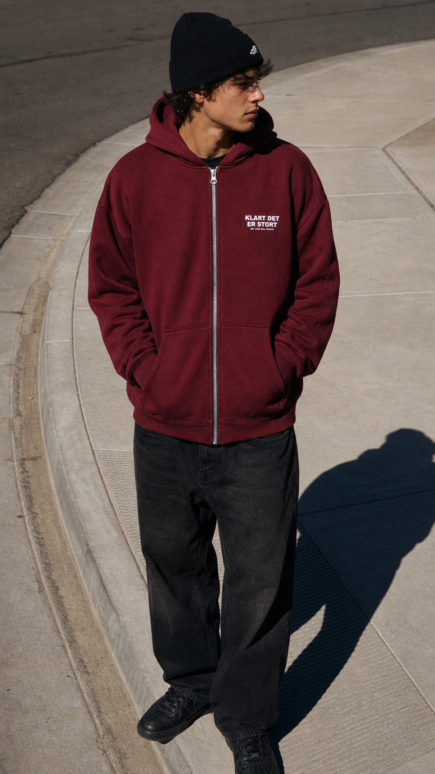 AI product shot of THE VM HOODIE - PREORDER