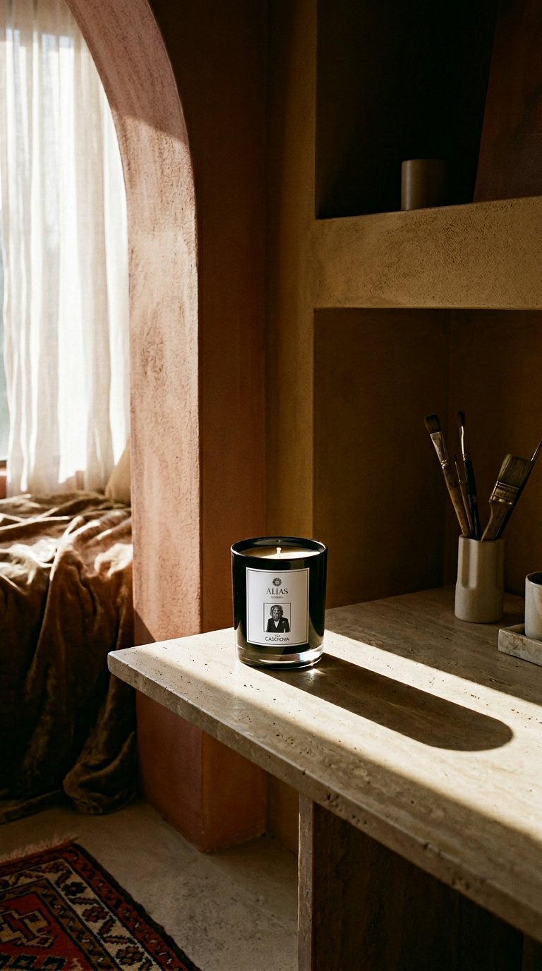 AI product shot of The Casanova —Notes of Vanilla, Patchouli, Pear
