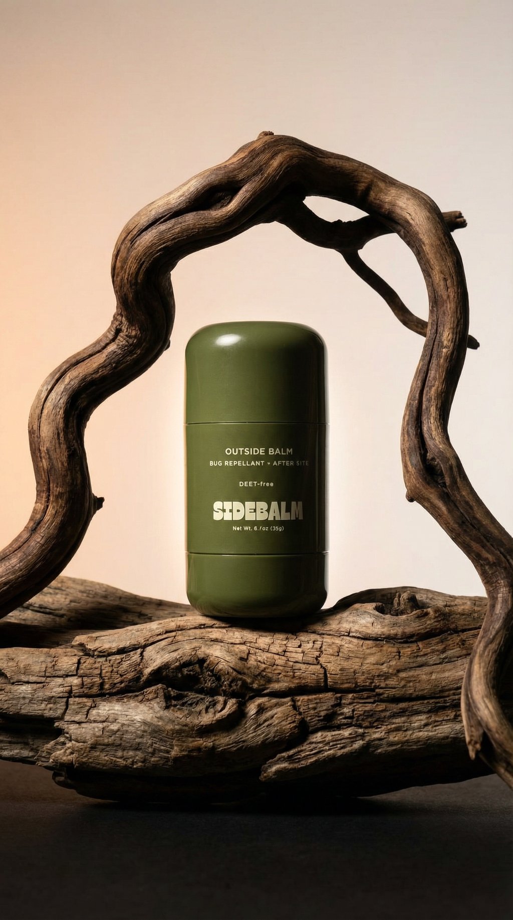 AI product shot of Outside Balm