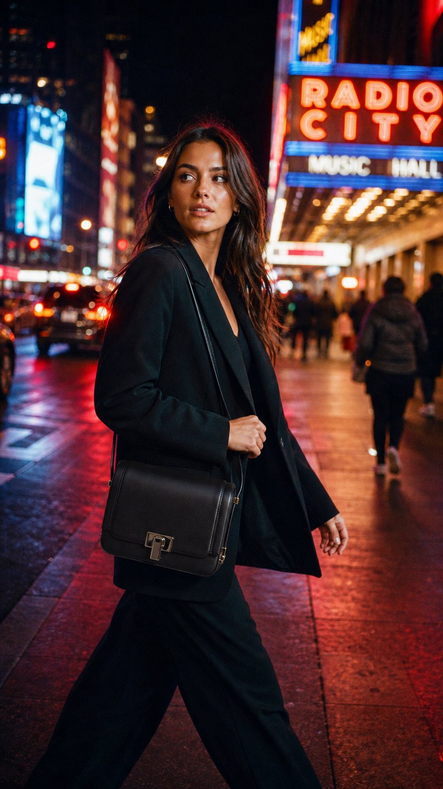 AI product shot of MINI PALAIS ROYAL BLACK SILVER HANDBAG