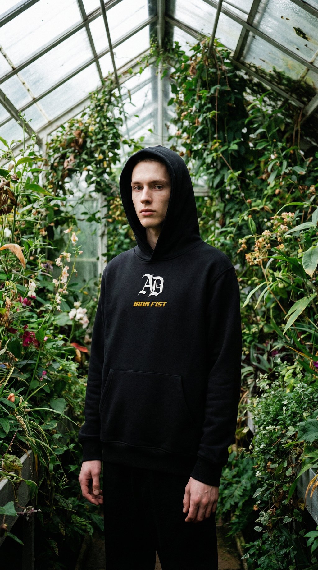 AI product shot of "Born To Break Limits" Hoodie - Alina Dalaslan Edition