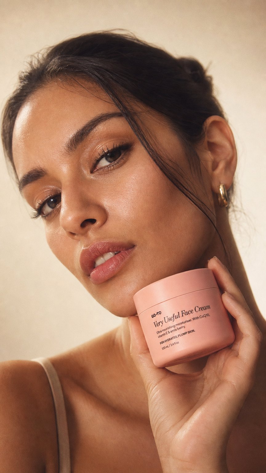 AI product shot of Very Useful Face Cream