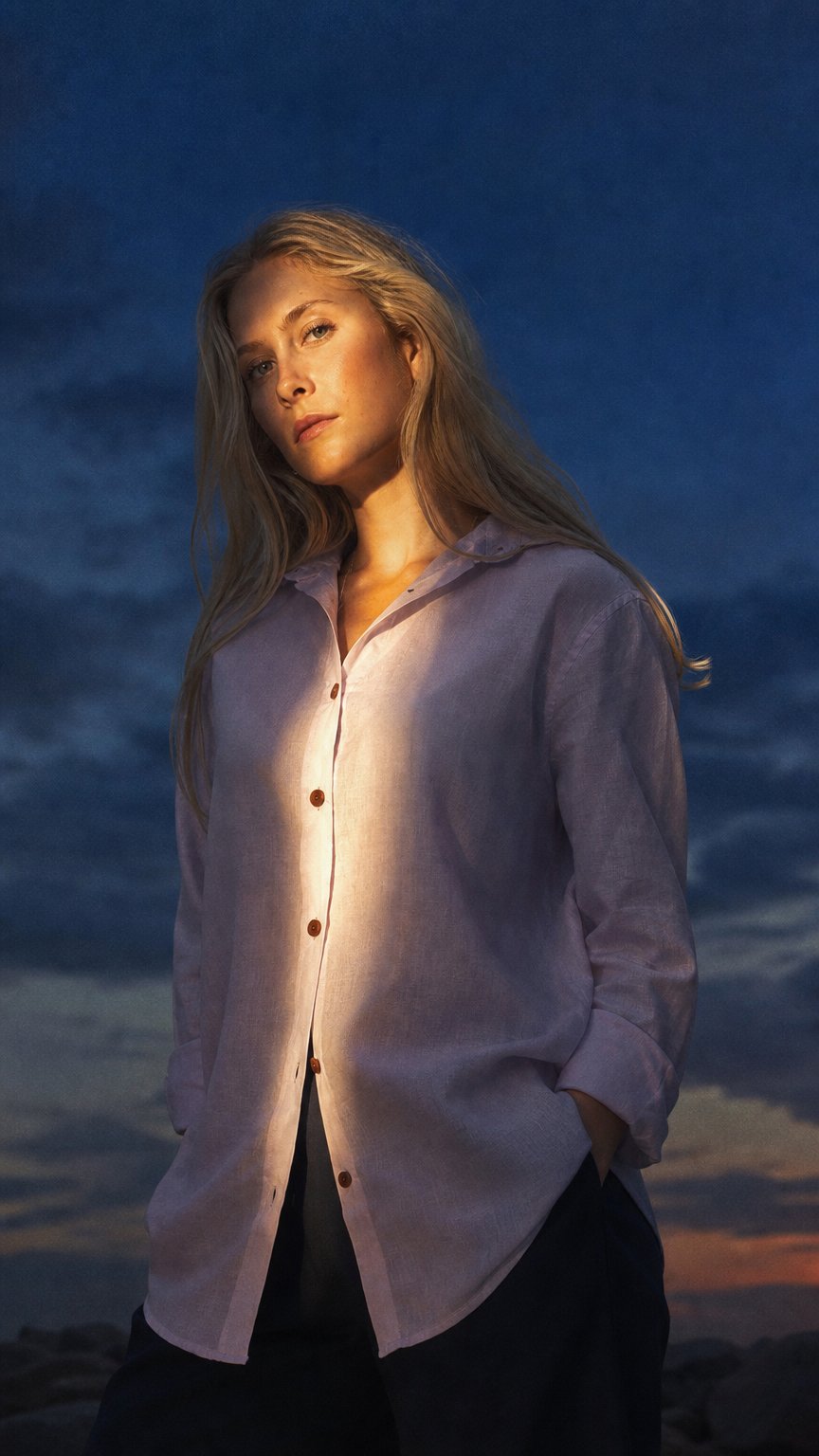 AI product shot of Freddie Linen Shirt | Classic Button Shirt