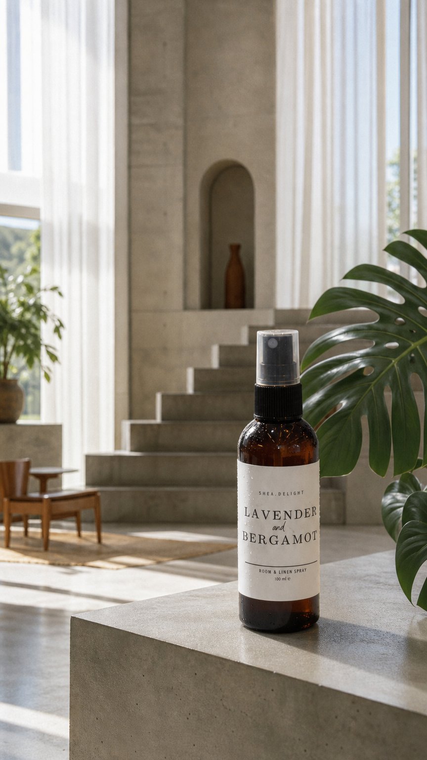AI product shot of Lavender & Bergamot