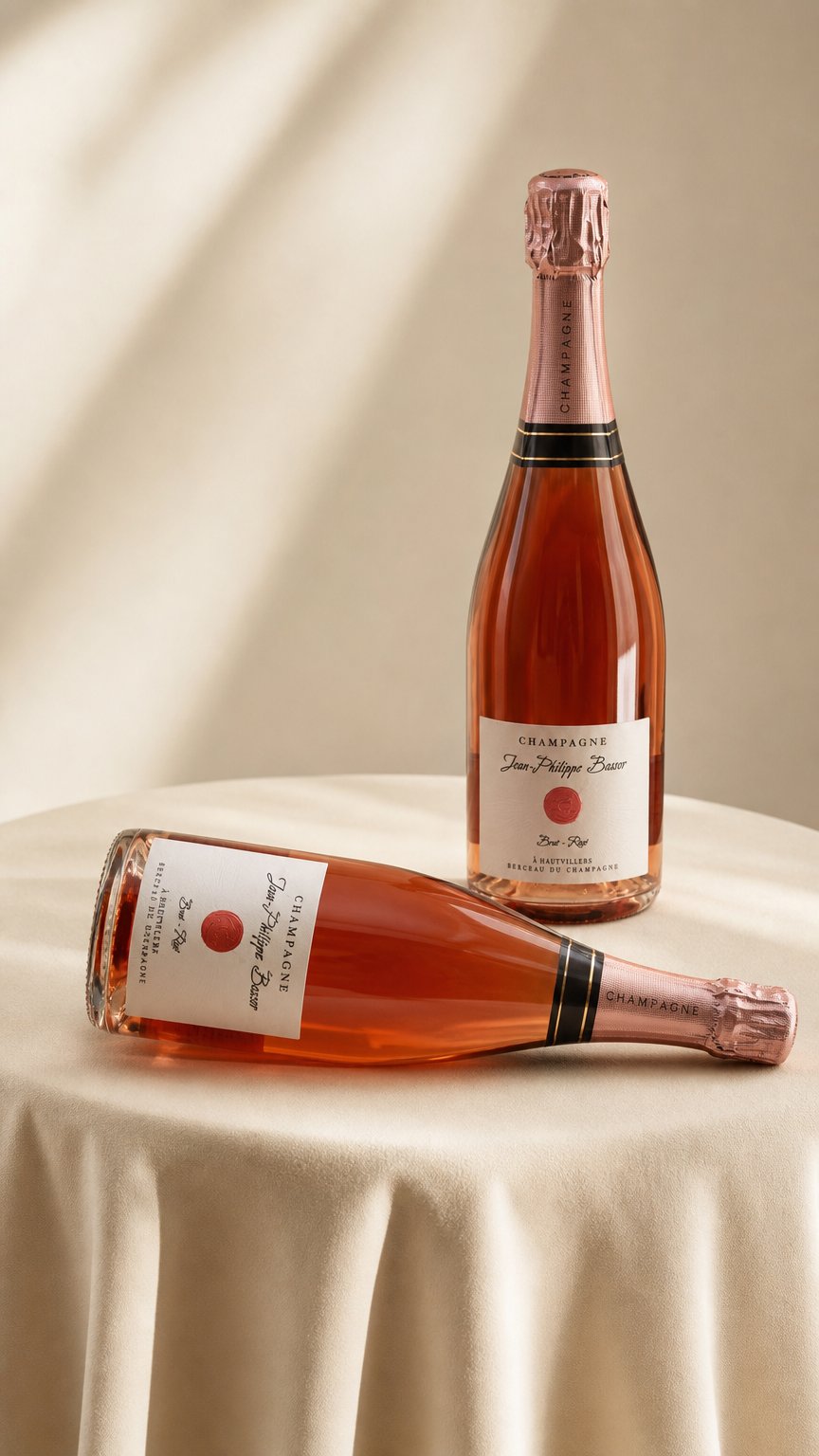 AI product shot of Brut Rosé