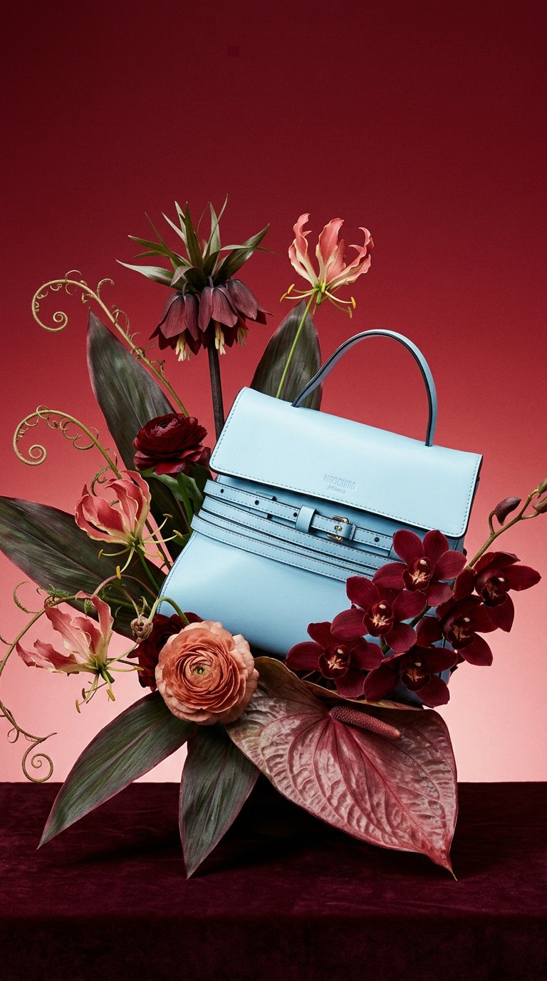 AI product shot of Moschino Moschino Bags.. LIGHT BLUE