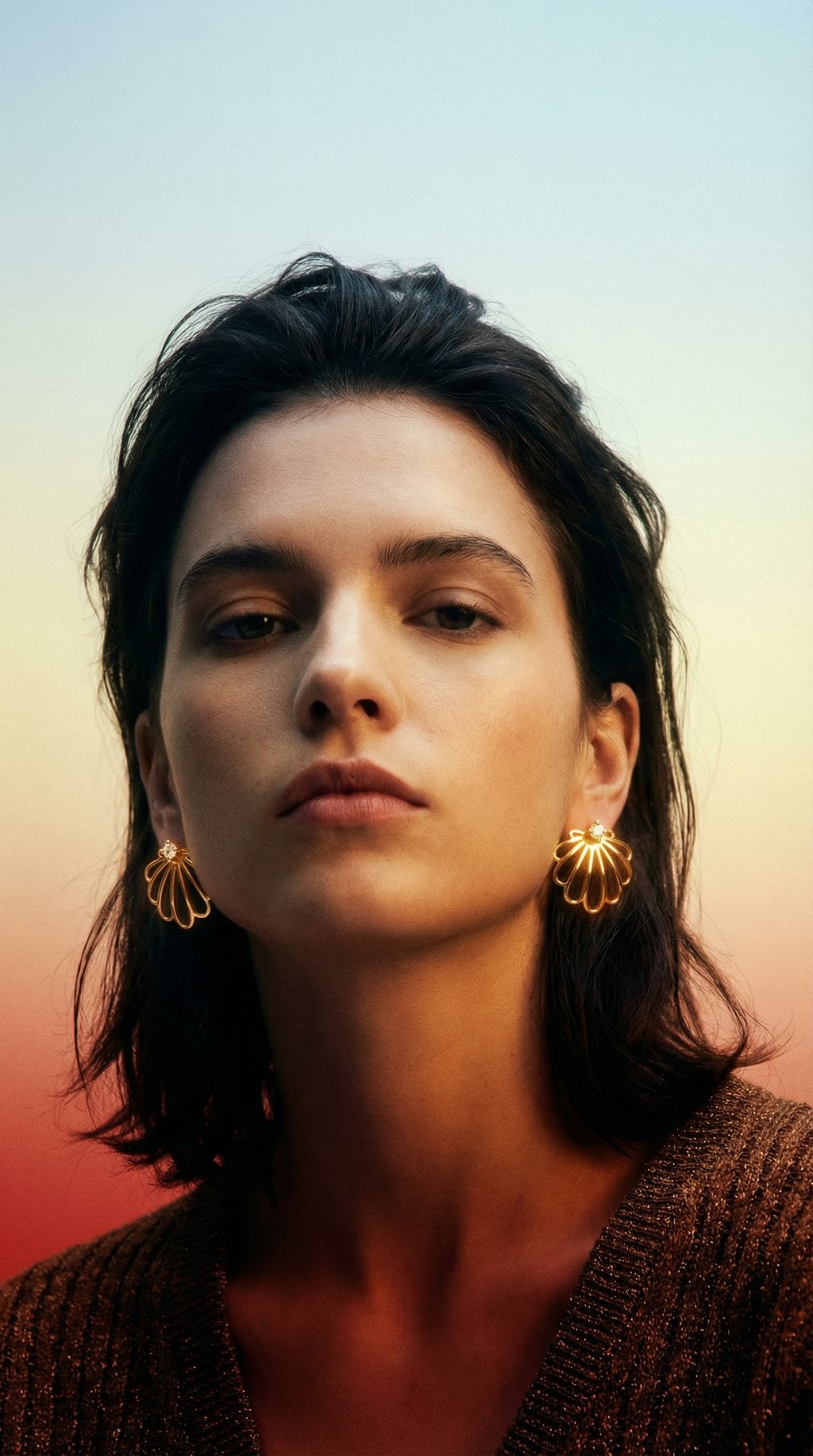 AI product shot of Seashell Earrings M