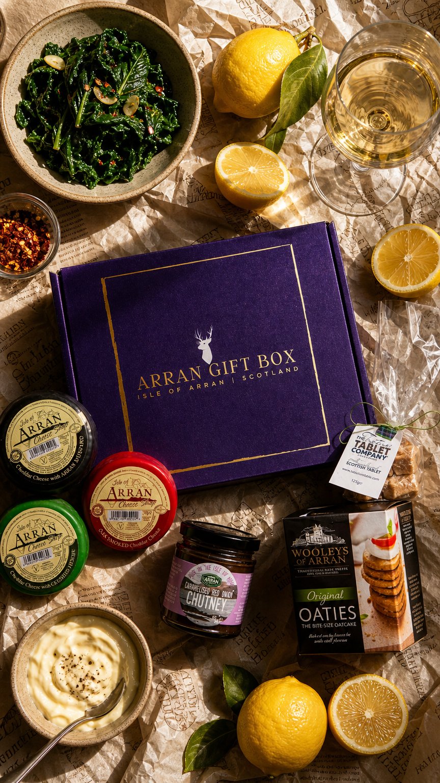 AI product shot of Original Scottish Christmas Hamper