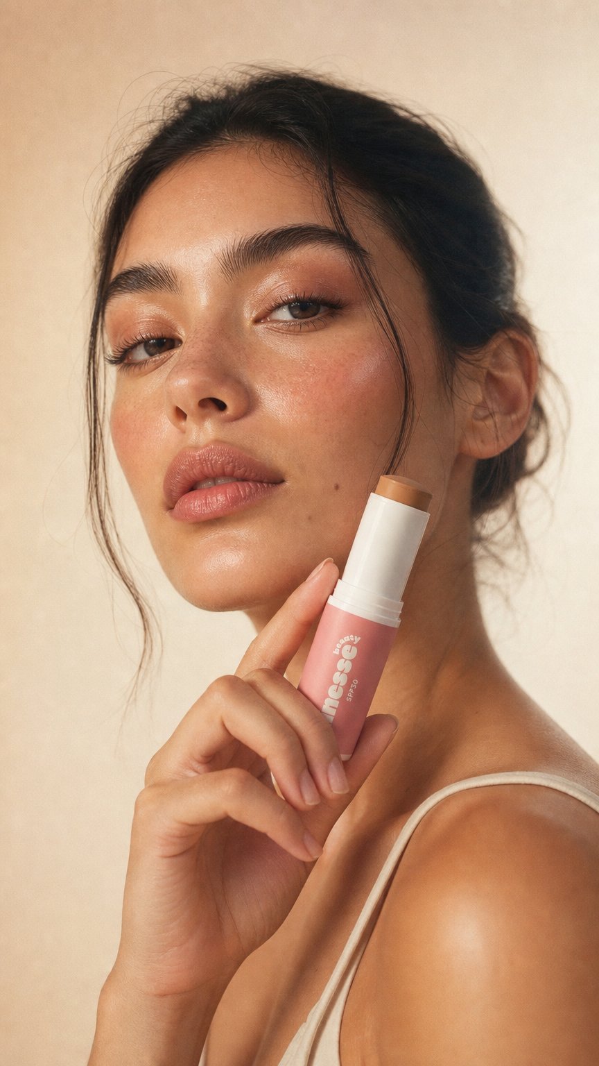 AI product shot of CC Cream Ceramide SPF30 Stick: 30 TAN