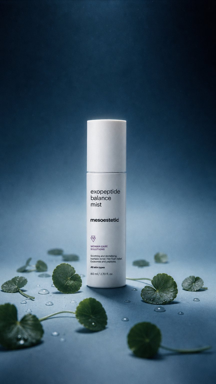 AI product shot of exopeptide balance mist