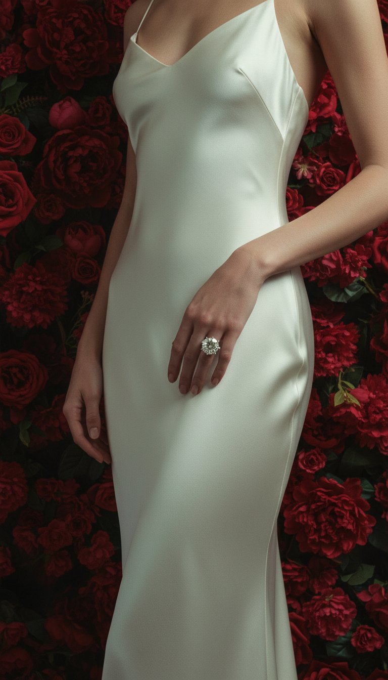 AI product shot of 10.25ct Round Brilliant Cut Diamond Solitaire Ring