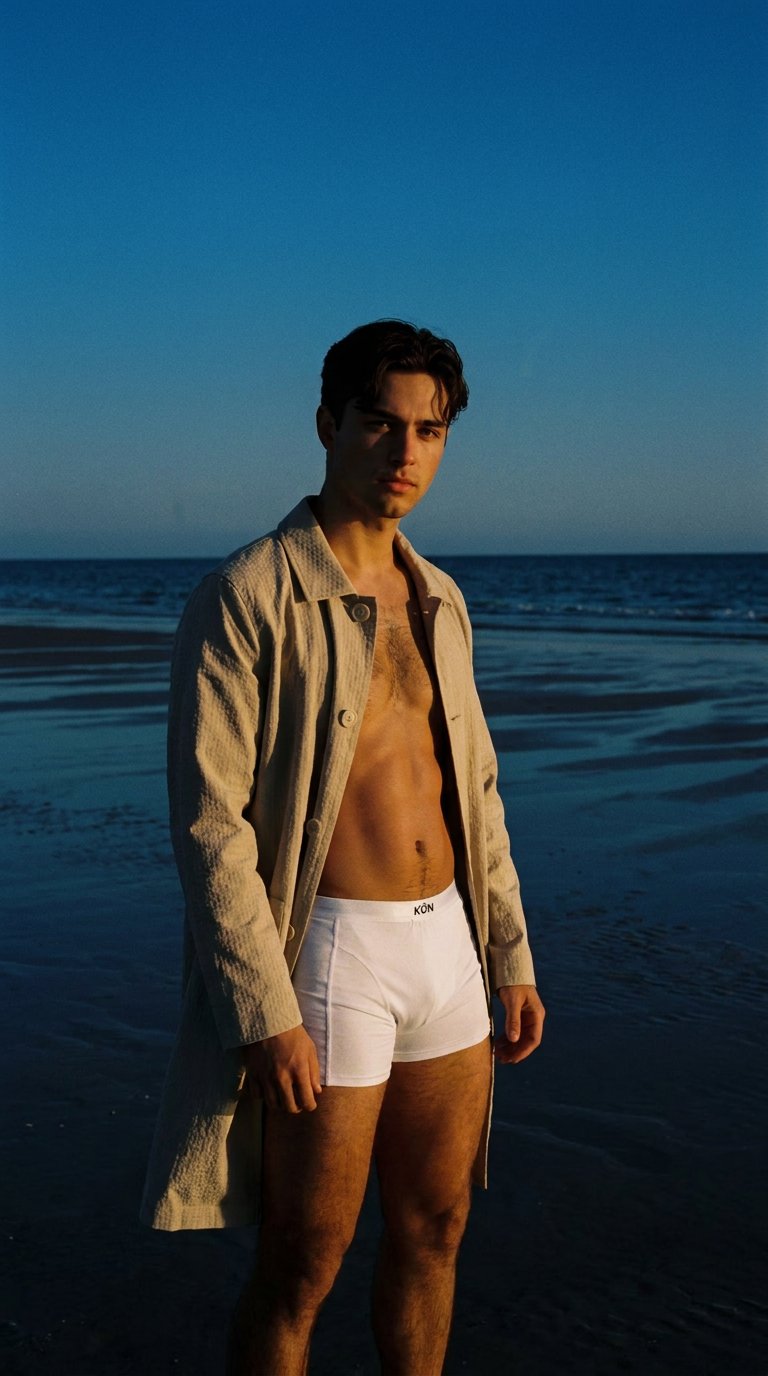 AI product shot of BOXER WHITE