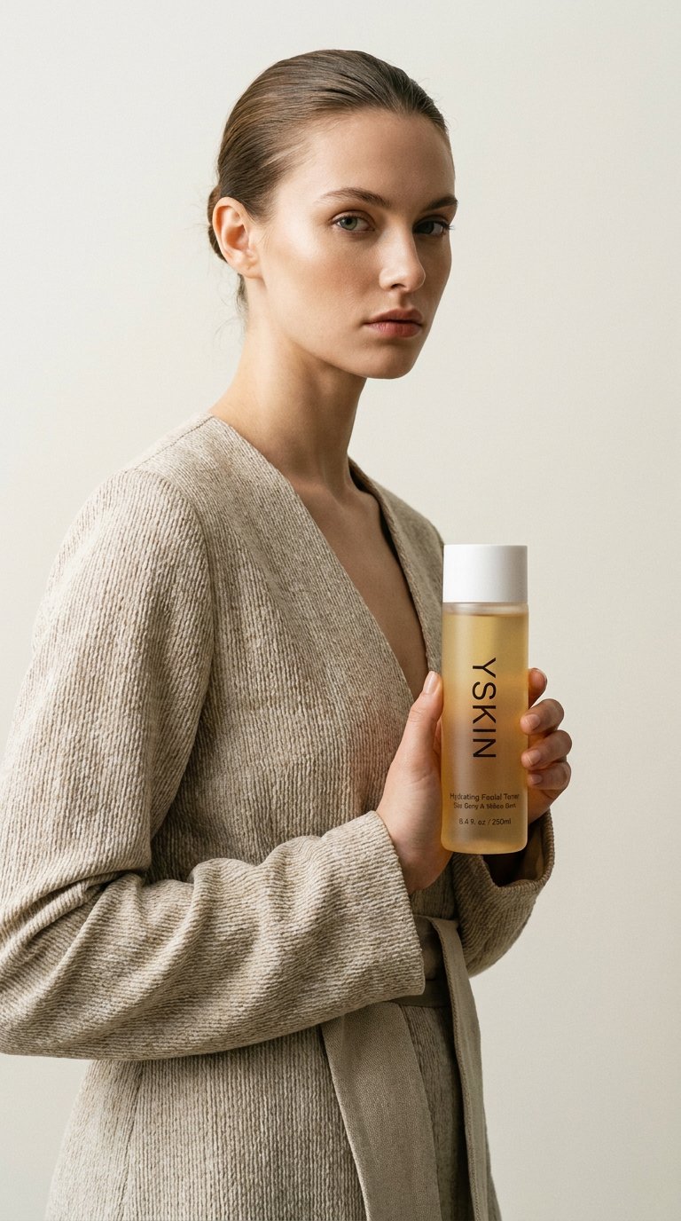 AI product shot of YSKIN Hydrating Facial Toner