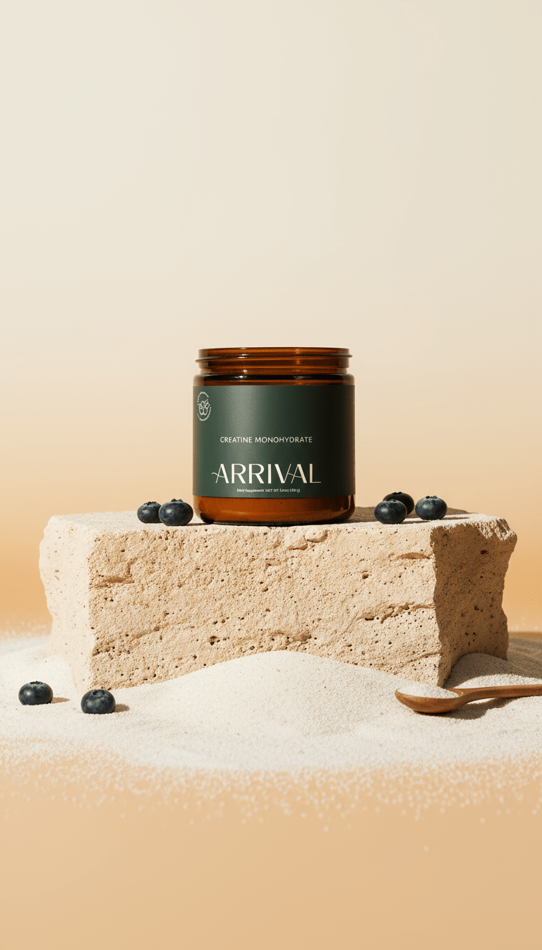 AI product shot of Arrival Creatine Monohydrate