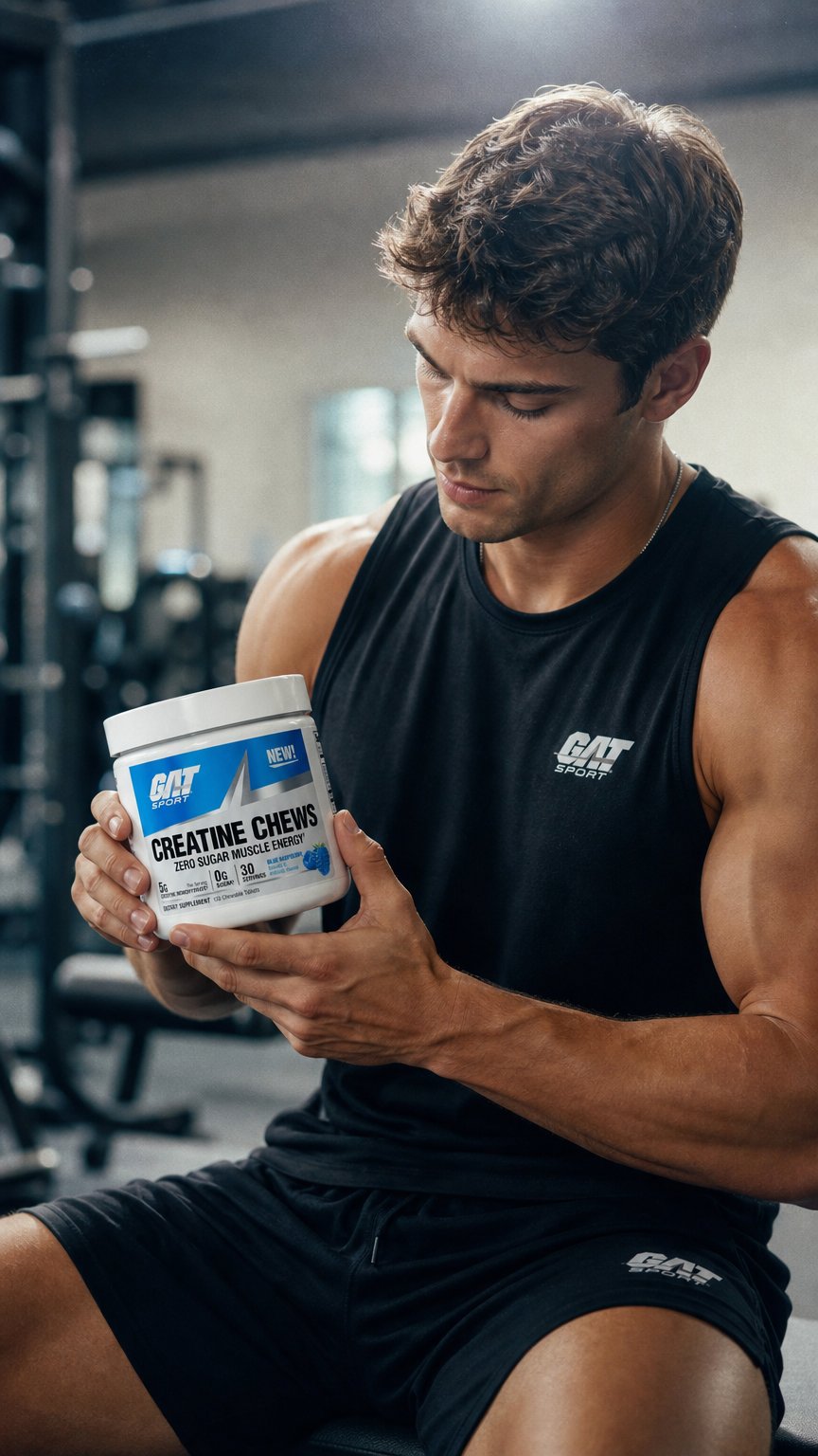 AI product shot of Creatine Chews