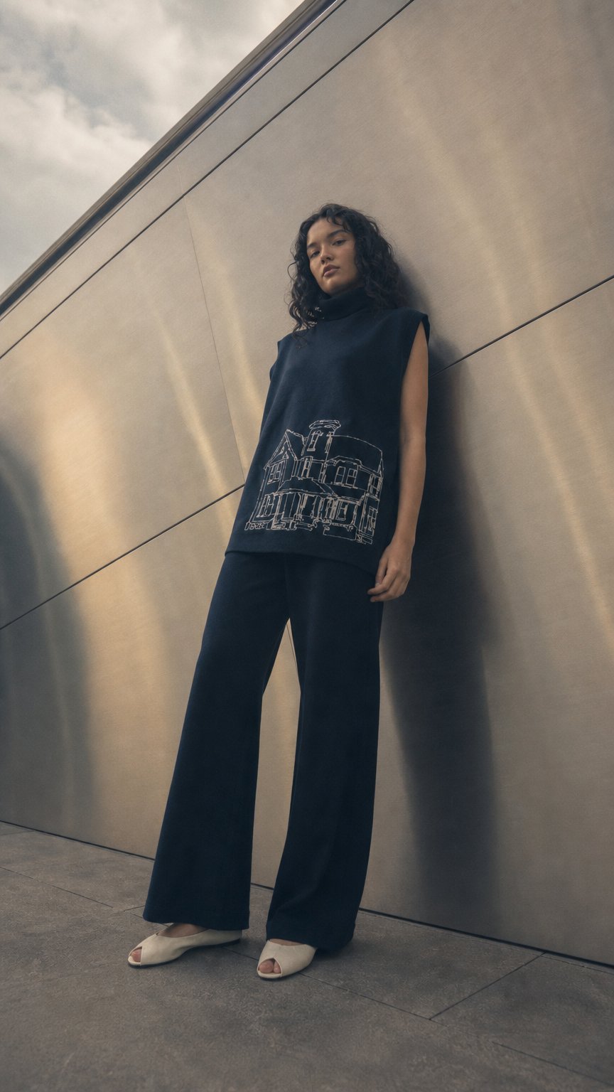 AI product shot of Main Street Turtleneck Vest